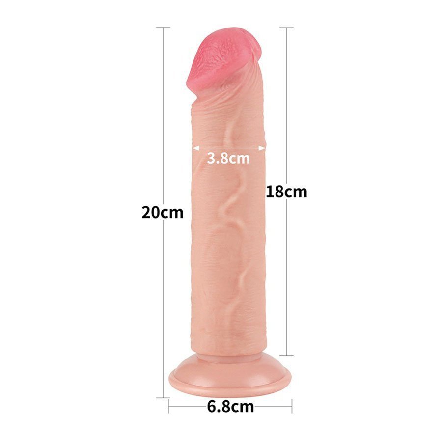 Dildo „Sliding Skin Dong 8.0“ - Love Toy