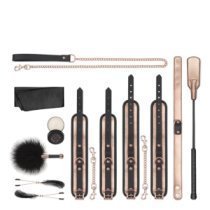 Suvaržymo rinkinys „Kinky Set“ - Rosy Gold