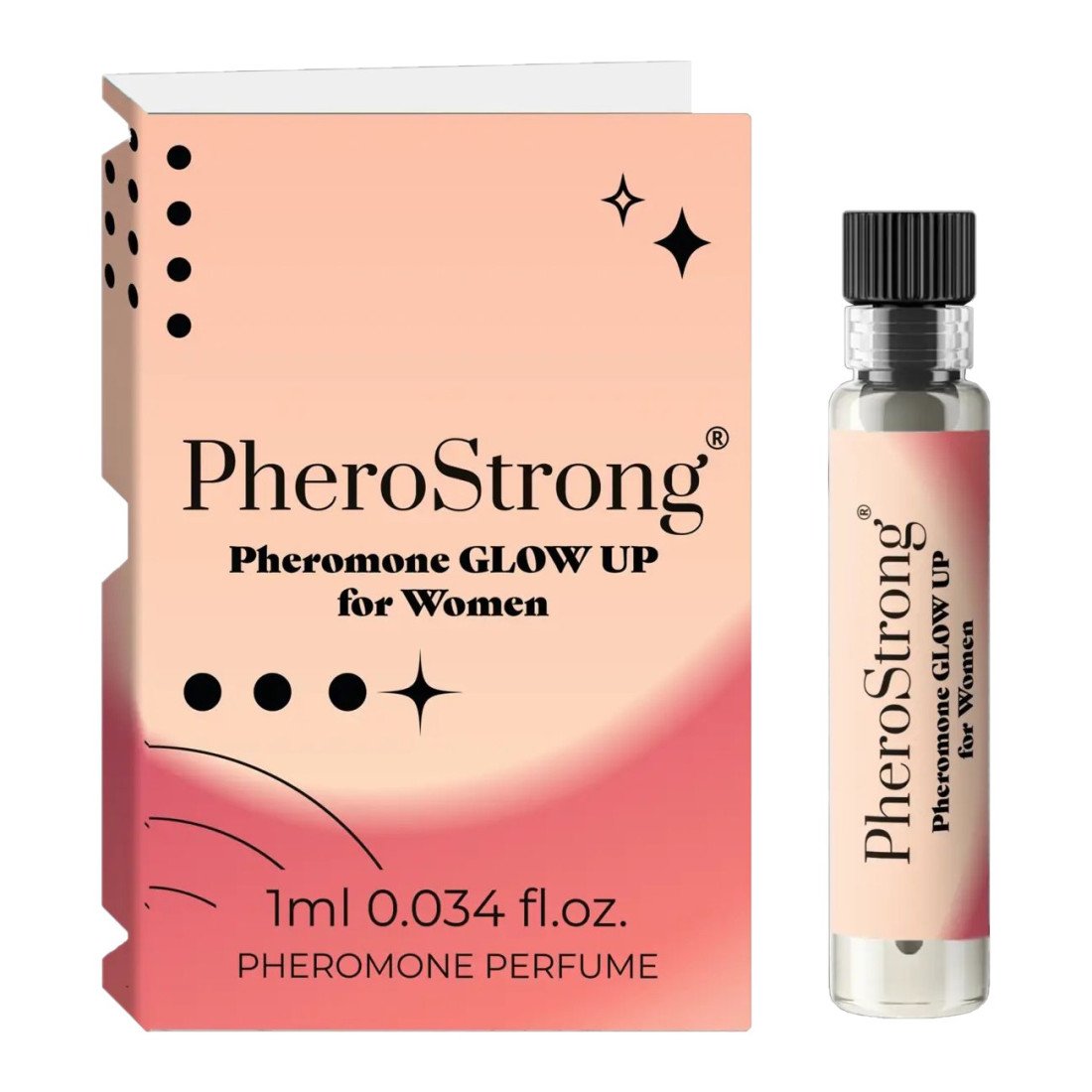 Feromoniniai kvepalai moterims „Glow Up for Women“, 1 ml - PheroStrong