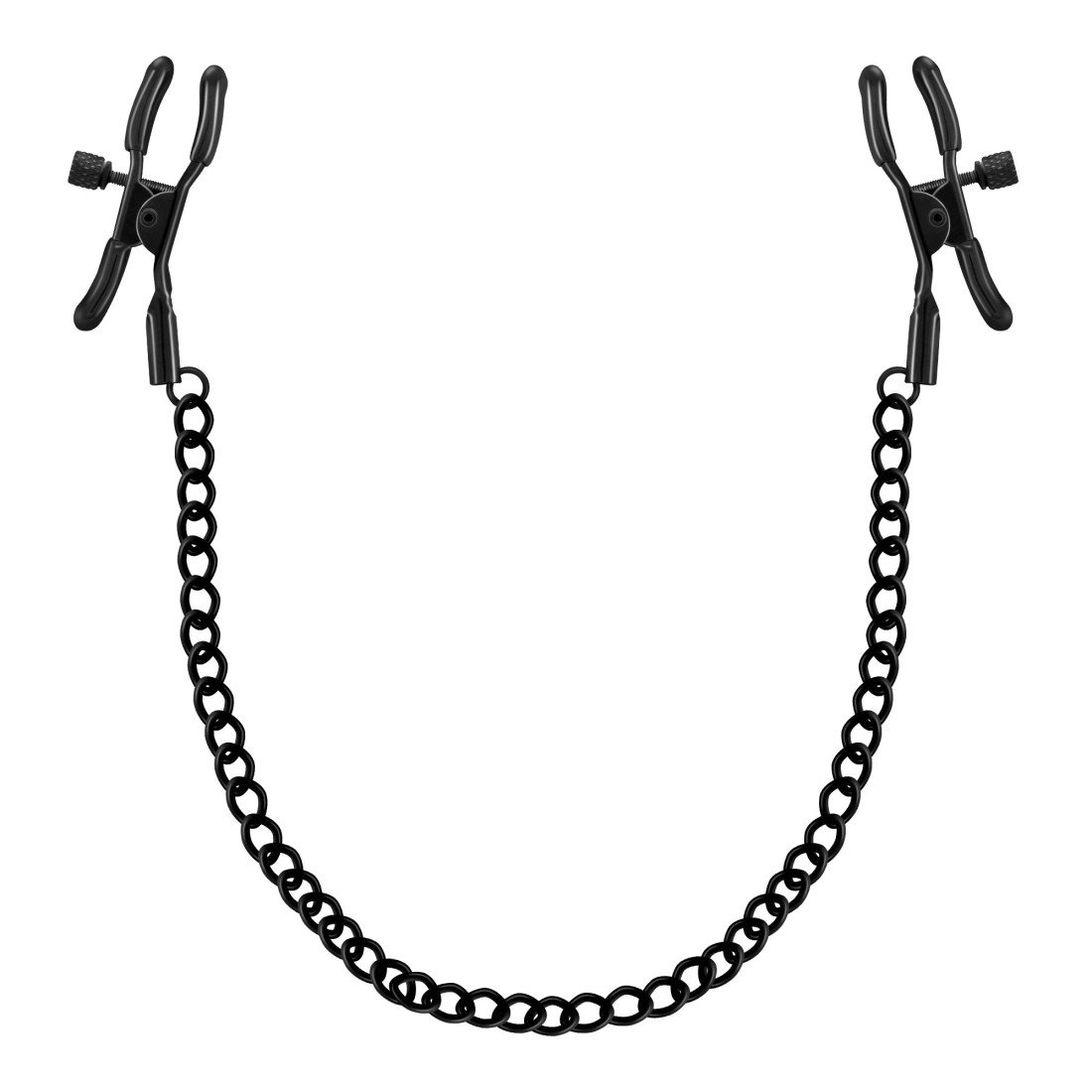 Spenelių spaustukai „Nipple Chain Clamps Black” - Crushious