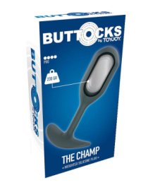 Analinis kaištis „Buttocks The Champ“ - ToyJoy
