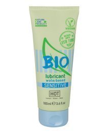 Ekologiškas vandens pagrindo lubrikantas „Bio Sensitive“, 100 ml - Hot