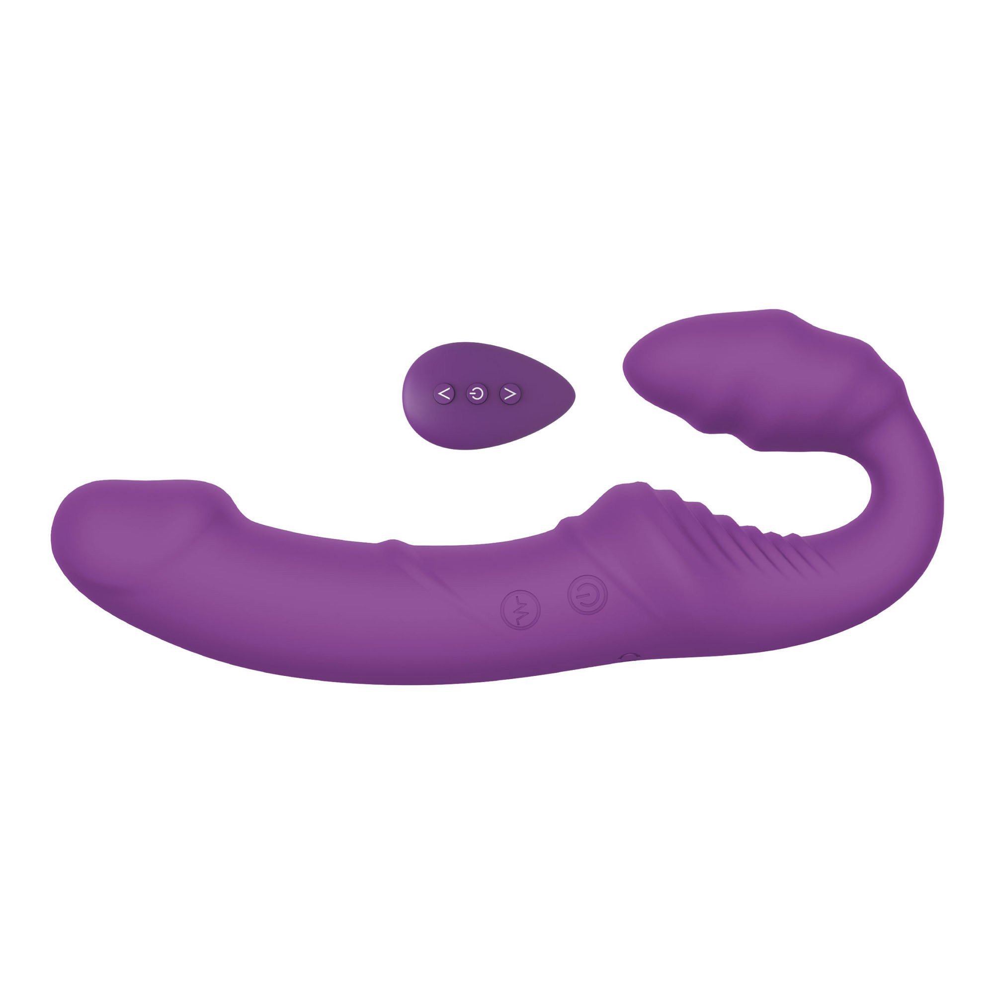 Vibruojantis strap-on dildo be dirželių „Nymphea“ - ToyJoy