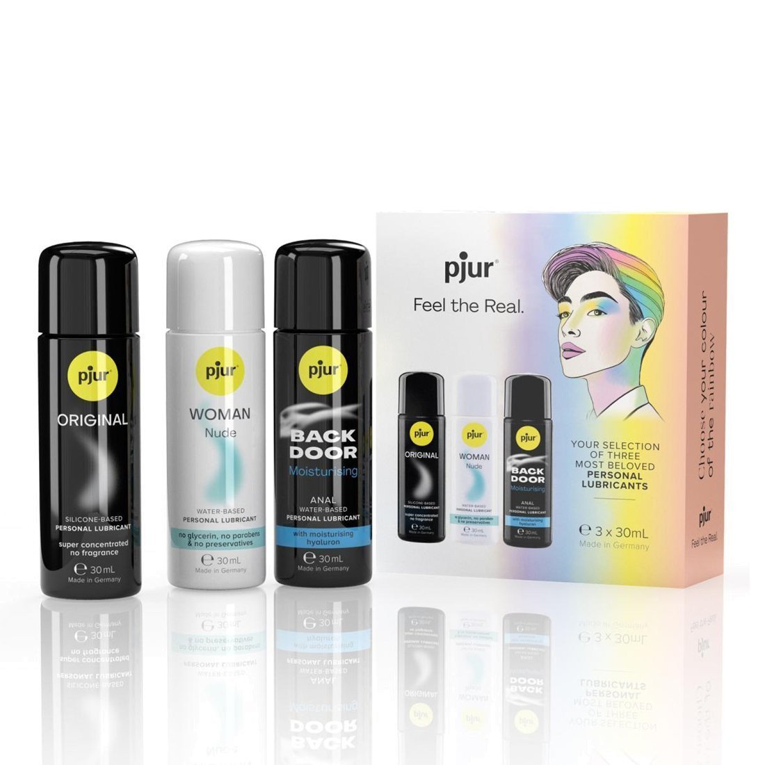 Lubrikantų rinkinys „Pride Box“, 3x30 ml - Pjur