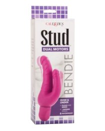 Dvigubas vibruojantis dildo „Stud Over&Under“ - CalExotics