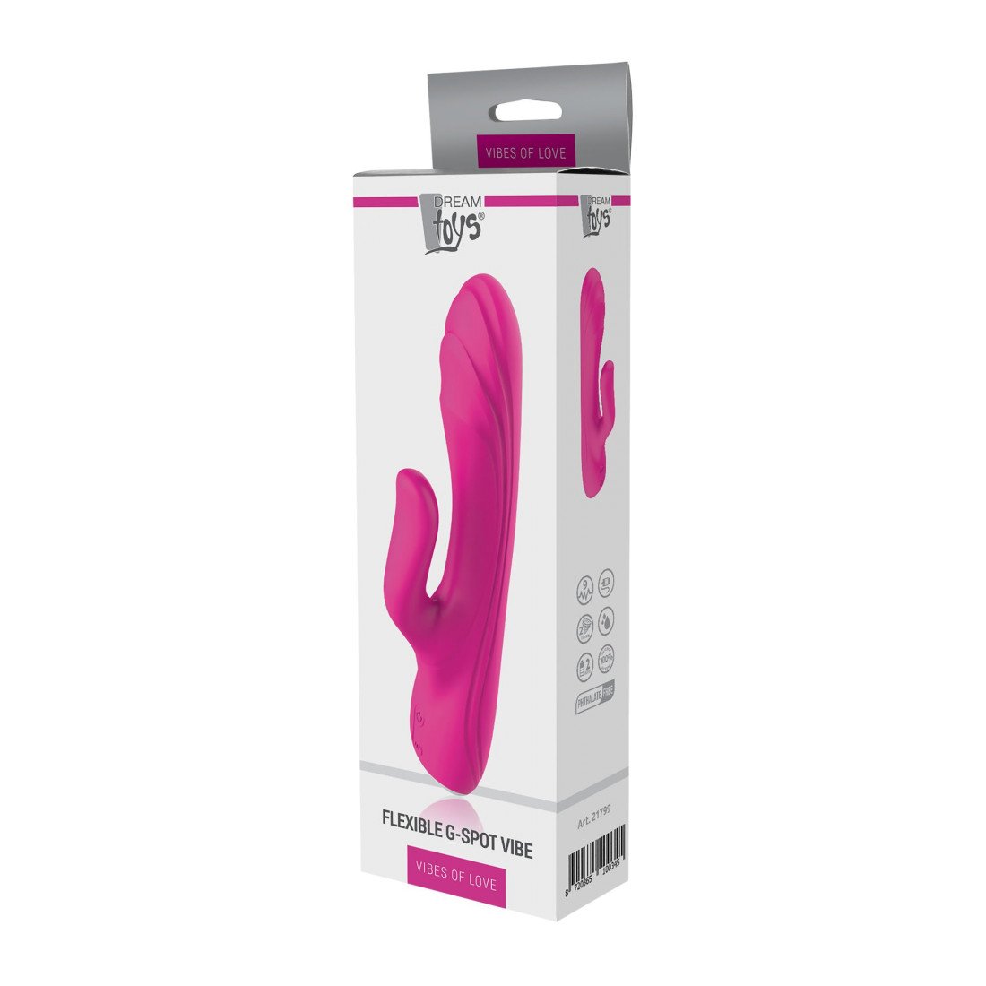 Vibratorius kiškutis „Flexible G-Spot Vibe“ - Dream Toys