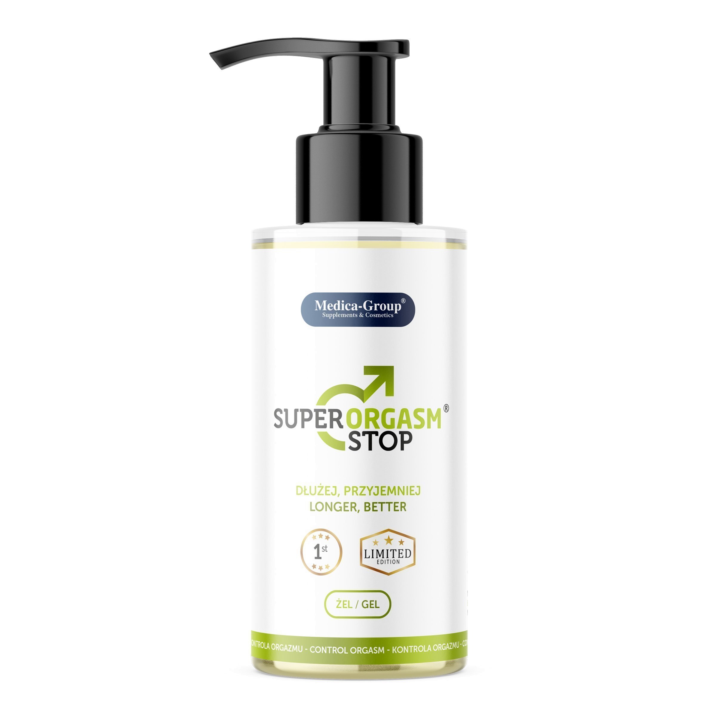 Ejakuliaciją nutolinantis gelis „SuperOrgasm Stop“, 150 ml - Medica-Group