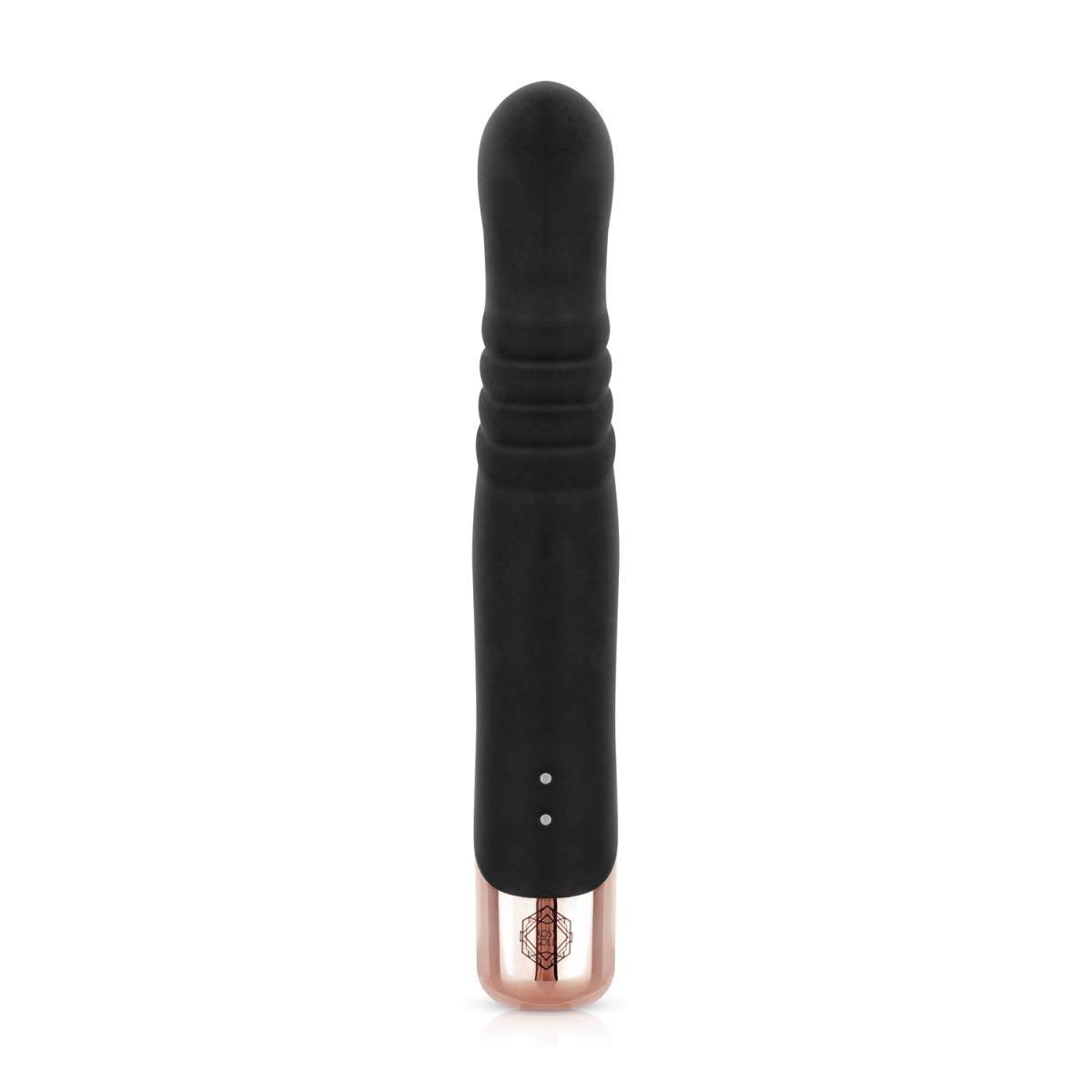 Automatinis vibratorius kiškutis „Thrusting Rabbit“ - Rosy Gold
