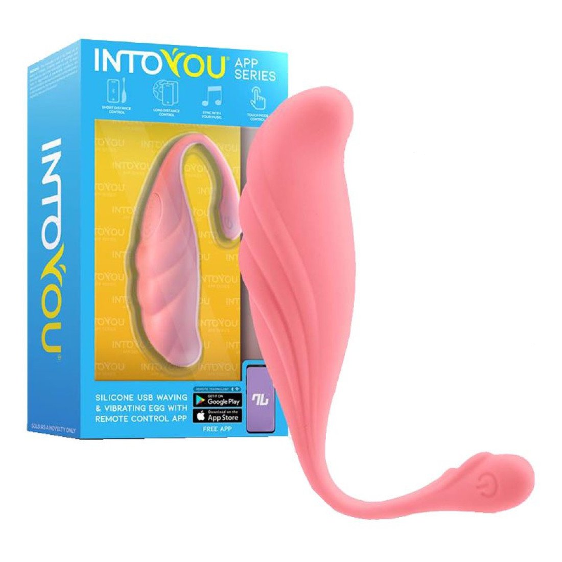 Išmanusis vibruojantis kiaušinėlis „Waving“ - Intoyou