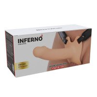 Tuščiaviduris strap-on dildo „Inferno 16 cm“ - Hidden Desire