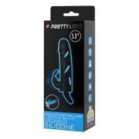 Vibruojanti penio mova „Penis Sleeve with Ball Strap“ - Pretty Love