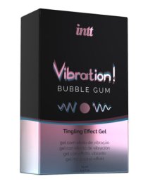 Stimuliuojantis gelis „Vibration! Bubble Gum“, 15 ml - Intt