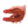 Dvigubas dildo „Foreskin Doubledong 35 cm“ - Get Real