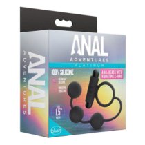 Penio žiedas - analiniai karoliukai „Anal Adventures Platinum“ - Blush