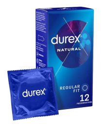 Klasikiniai prezervatyvai „Natural“, 12 vnt. - Durex