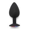 Didelis analinis kaištis „Rainbow Booty Jewel“ - ToyJoy