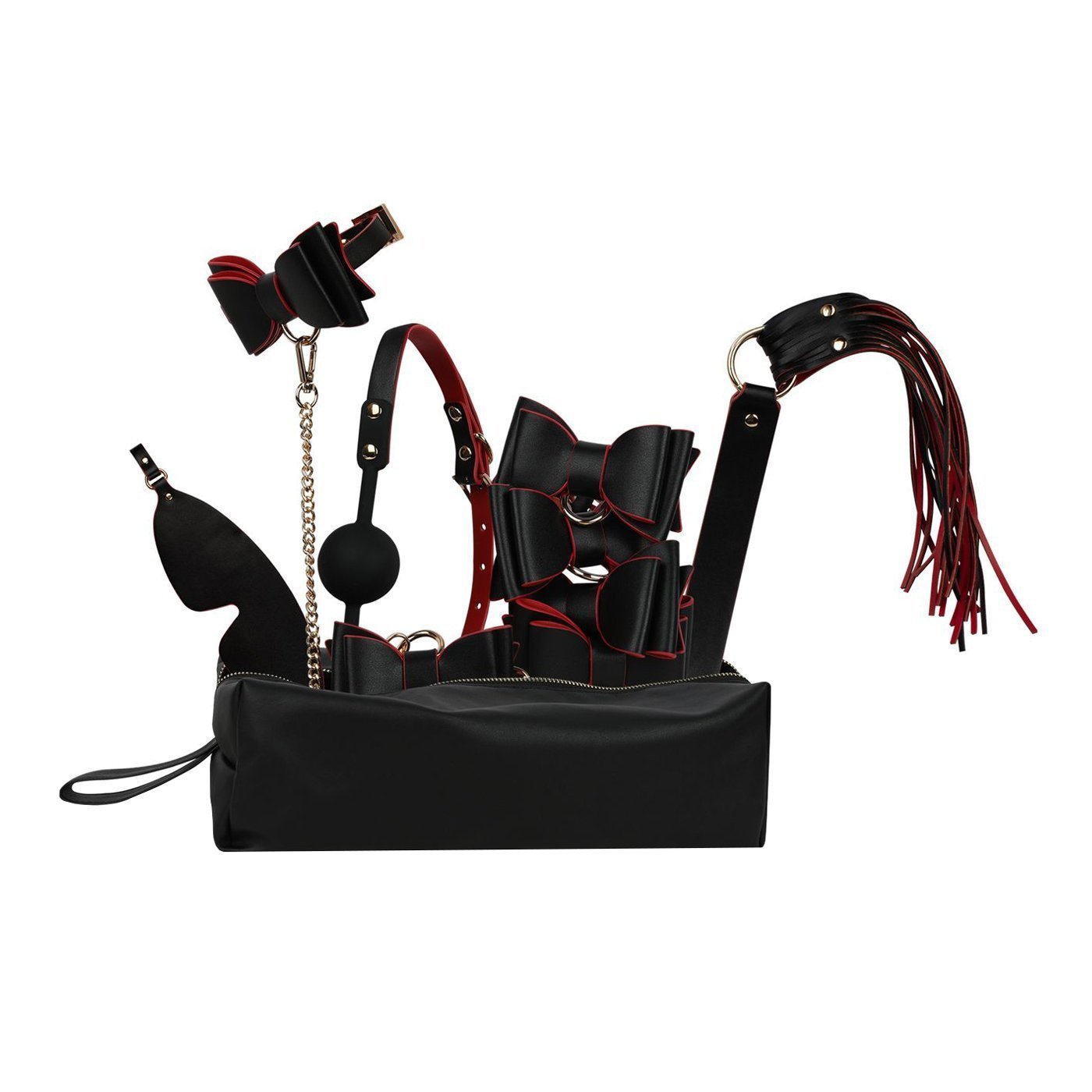 BDSM rinkinys „Crimson & Ebony“ - Bedroom Fantasies
