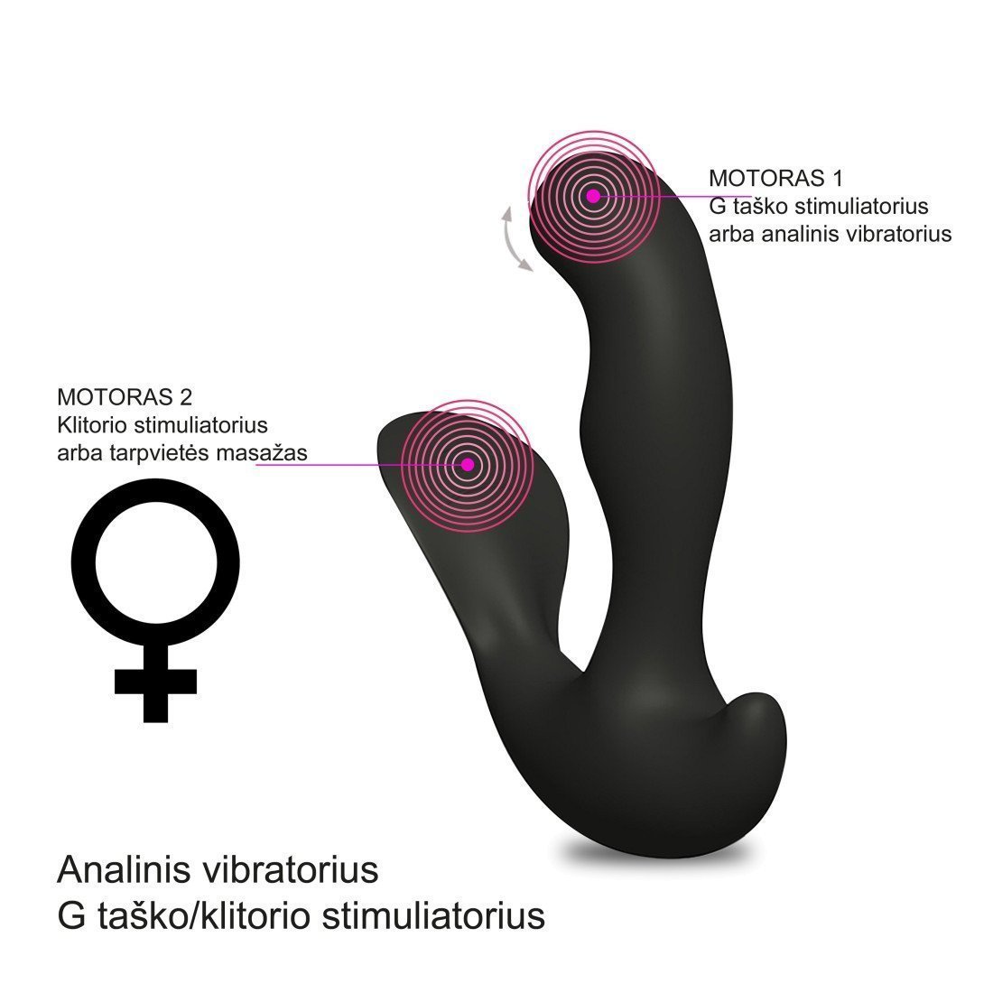 Vibruojantis prostatos masažuoklis „Black Jamba“ - Feelztoys