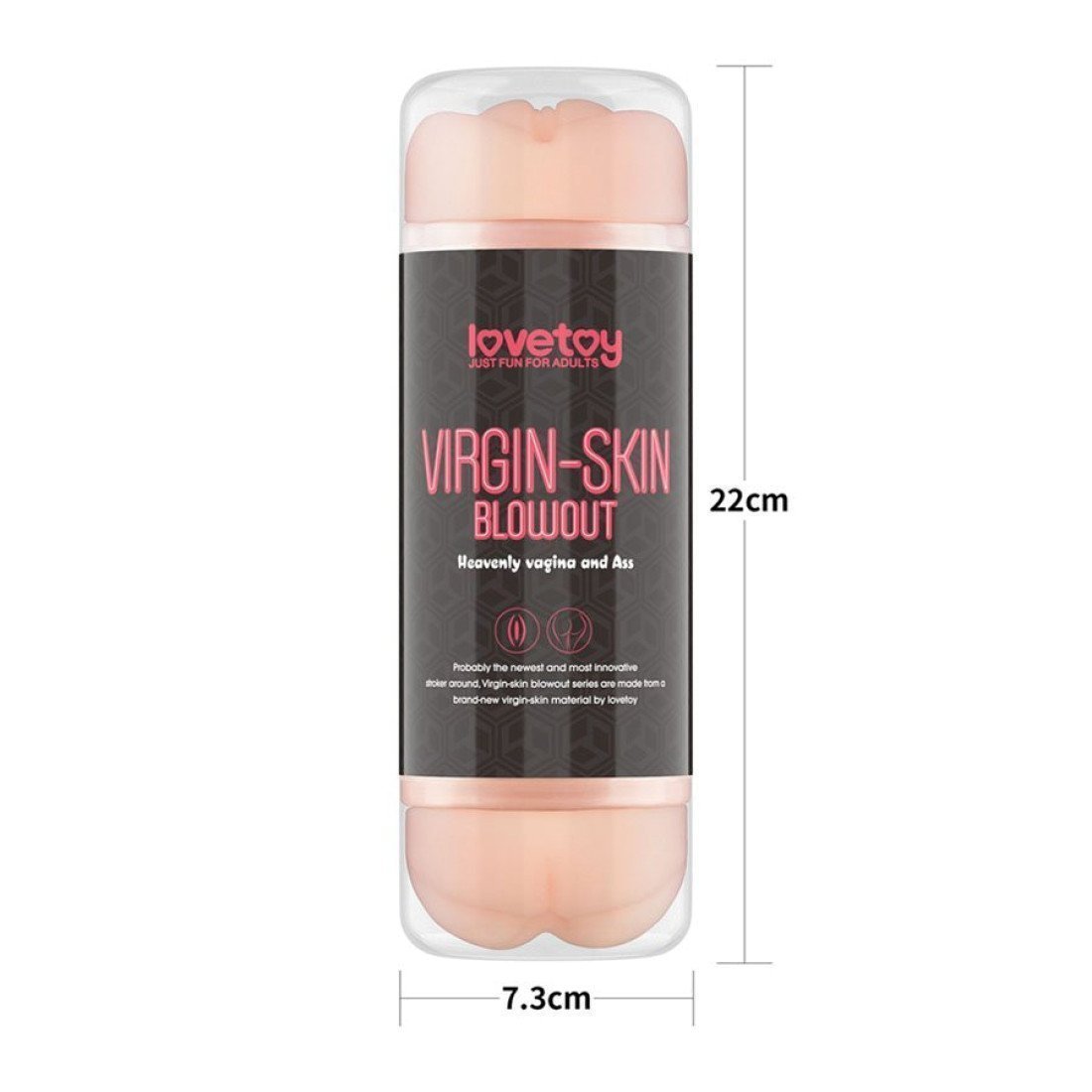 Dvipusis masturbatorius „Virgin-Skin Blowout - Vagina and Ass“ - Love Toy