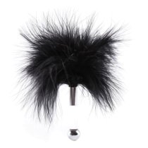 Plunksnų botagėlis „Feather Tickler with Acrylic Handle“ - Latetobed