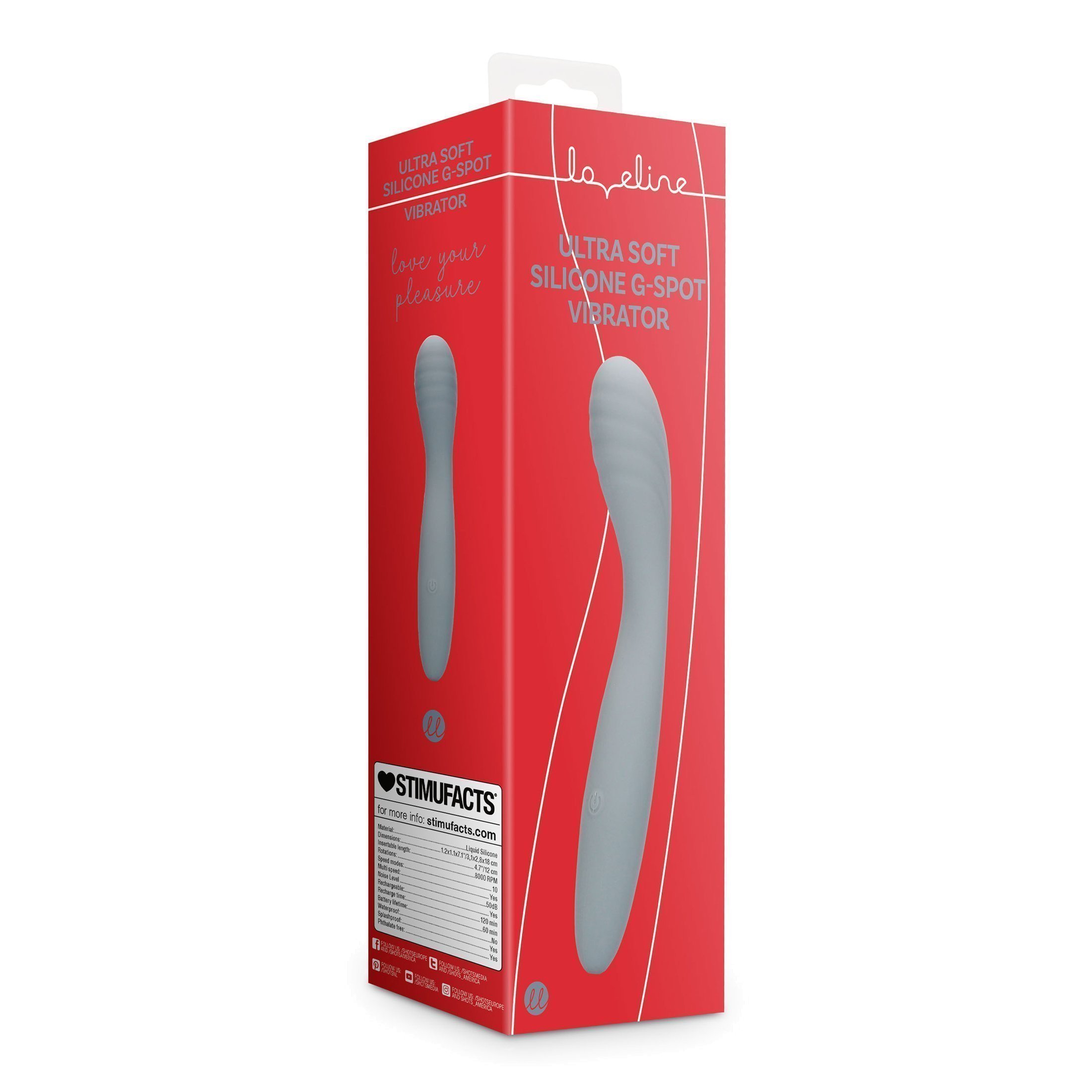 G taško vibratorius „Ultra Soft Silicone G-Spot Vibrator“ - Loveline