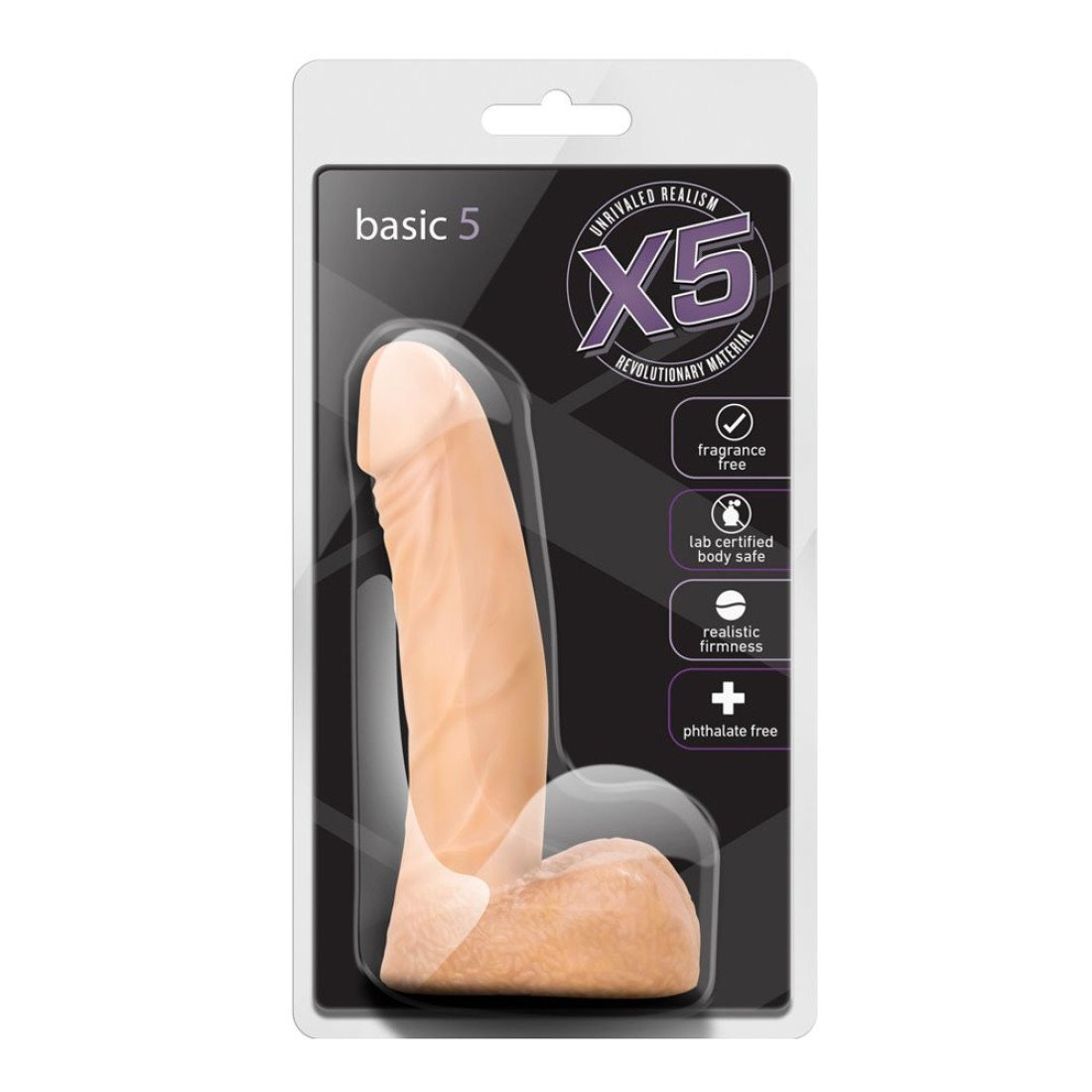 Falo imitatorius „X5 Basic Nr. 5“ - Blush