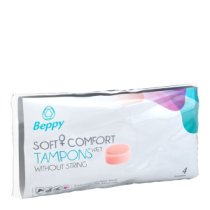 Sudrėkinti tamponai „Soft Comfort Wet“, 4 vnt. - Beppy