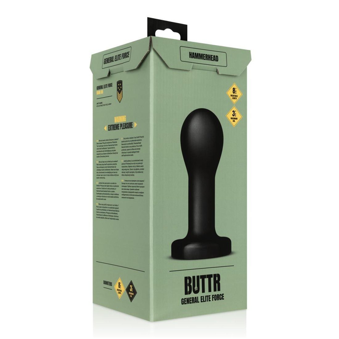 XXL analinis kaištis „Hammerhead“ - Buttr