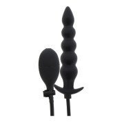 Pripučiami analiniai karoliukai „Inflatable Ribbed Plug Advanced“