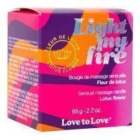Masažinė žvakė „Light My Fire Lotus Flower“, 65 g - Love to Love