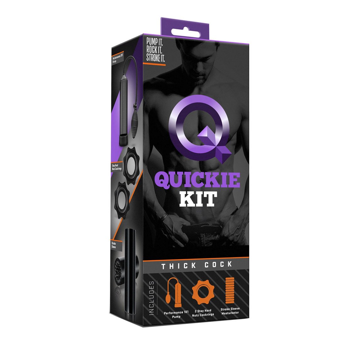 Sekso žaislų rinkinys „Quickie Kit Thick Cock“ - Blush