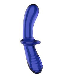 Stiklinis dildo „Double Crystal“ - Satisfyer