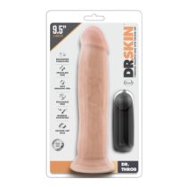 Vibruojantis dildo „Dr. Skin Dr. Throb“ - Blush