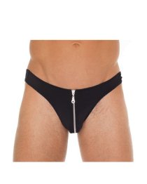 Vyriškos kelnaitės su juostele „G-String with Zipper“ - Amorable