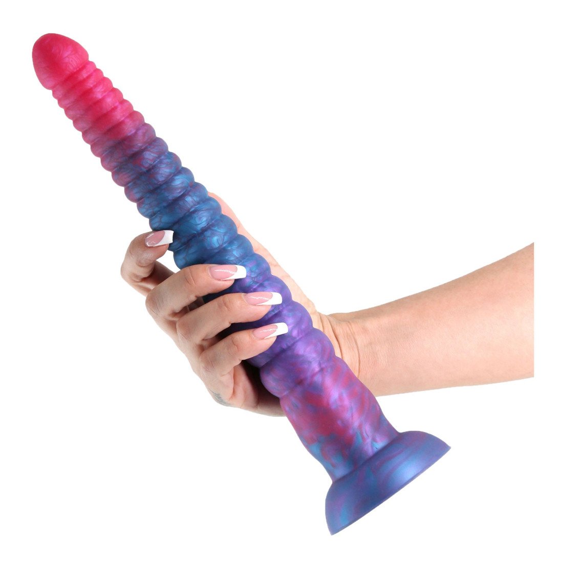 Dildo „Stacked 12 Inch - Pink Blue“ - NS Novelties