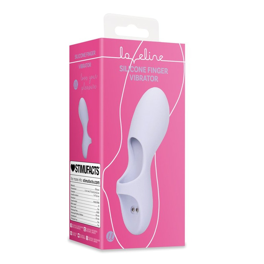 Vibruojantis antpirštis „Silicone Finger Vibrator“ - Loveline