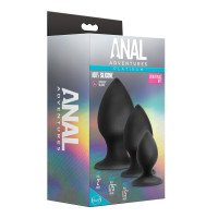 Analinių kaiščių rinkinys „Anal Adventures Platinum Anal Stout Kit“ - Blush
