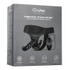 Vibruojantis dvigubas strap-on dildo „Vibrating Strap-on Set“ - EasyToys