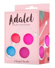Vaginalinių kamuoliukų rinkinys „Adalet 4 Kegel Beads“ - Intoyou