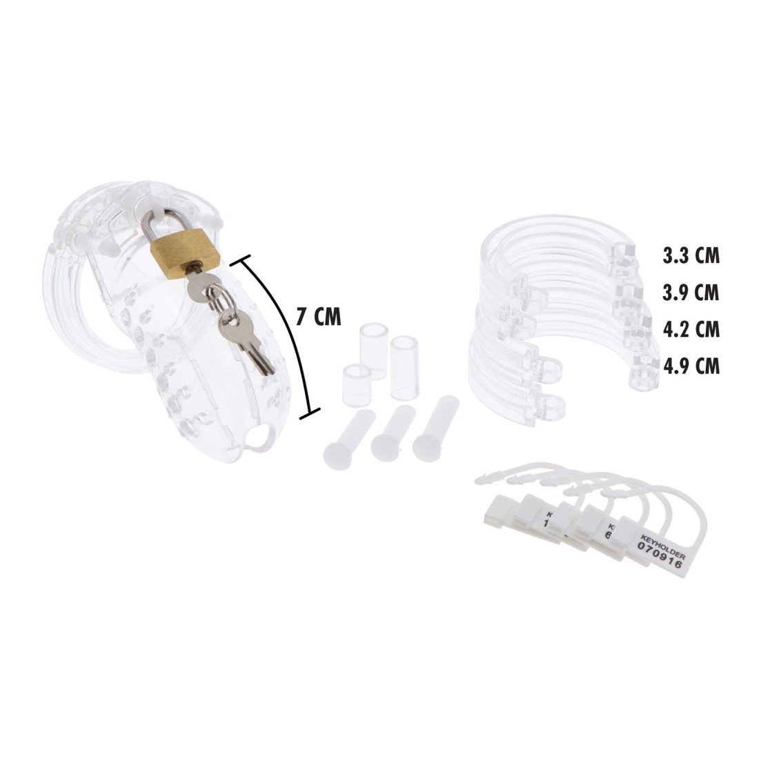 Penio narvas „Acrylic Chastity Cock Cage“ - Extreme