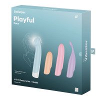 Vibratoriaus ir antgalių rinkinys „Playful Four“ - Satisfyer