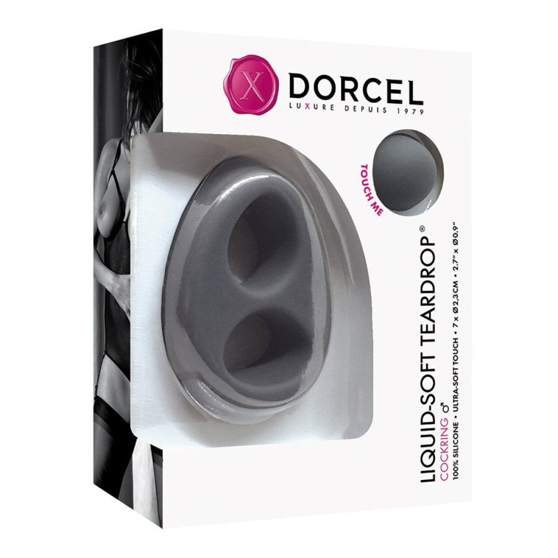 Penio ir sėklidžių žiedas „Liquid-Soft Teardrop“ - Dorcel