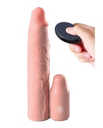 Vibruojanti penio mova „Vibrating Mega X-tension with Remote“ - Pipedream