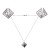 Spenelių spaustukai „Adjustable Metal Nipple Clamps with Heavy Pendant“