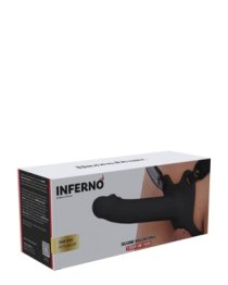Tuščiaviduris strap-on dildo „Inferno 18 cm“ - Hidden Desire