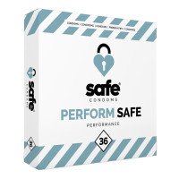 Uždelsiantys prezervatyvai „Perform Safe“, 36 vnt. - Safe