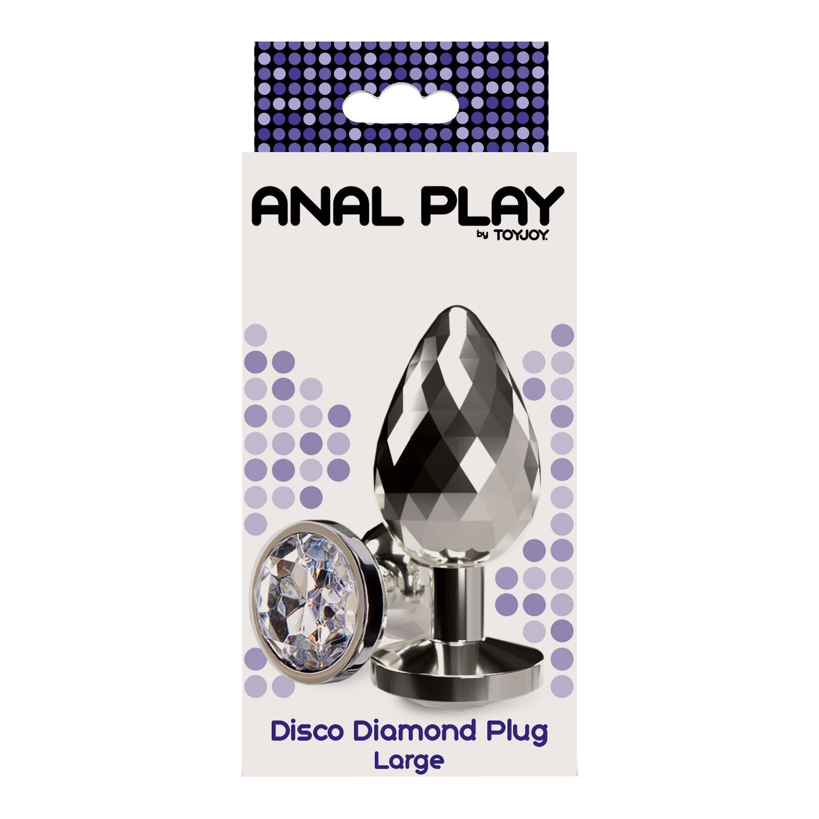 Didelis analinis kaištis „Disco Diamond Plug“ - ToyJoy