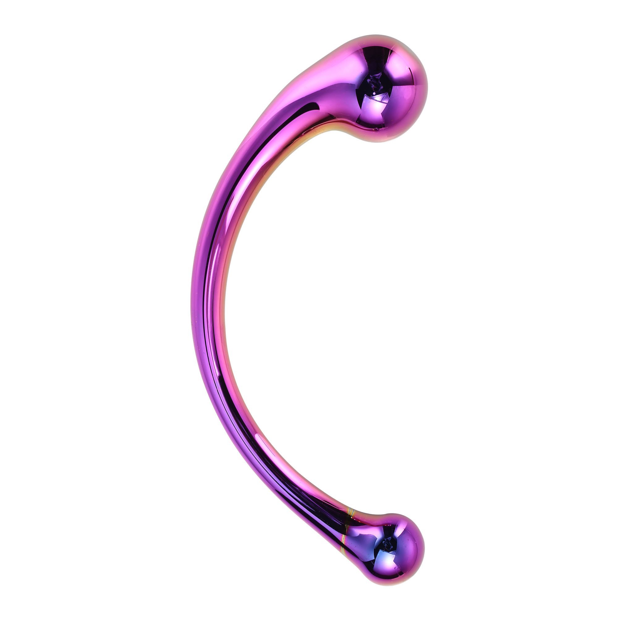 Stiklinis dildo „Curved Wand“ - Dream Toys