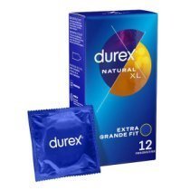 Dideli prezervatyvai „Natural XL“, 12 vnt. - Durex