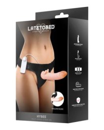 Vibruojantis tuščiaviduris strap-on dildo „Hybee“ - Latetobed